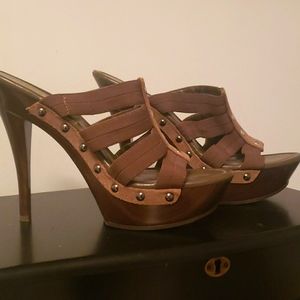 Jessica Simpson Strap Heels Dark Green Size 10